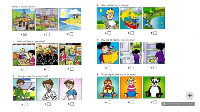 Урок 1 Аудирование для детей.
Cambridge English Movers/ Flyers Listening Test. смотреть онлайн