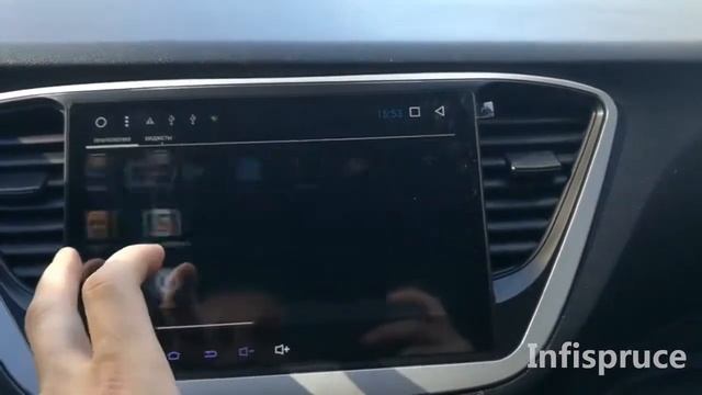 infispruce Car DVD GPS For Hyundai Verna Solaris 2017 смотреть онлайн