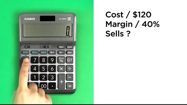 CASIO Calculator Easy Calculations Of Cost, Selling Price And Margin