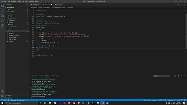 4 User Model and Routes смотреть онлайн