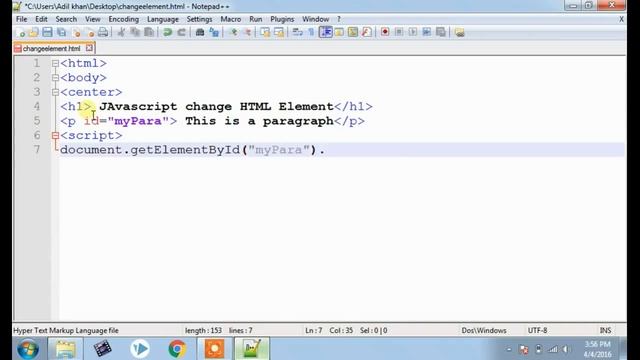 How to change HTML Elements using JavaScript смотреть онлайн