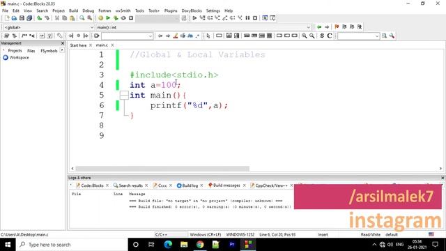 Global & Local Variables | C Tutorial in Hindi #6 смотреть онлайн