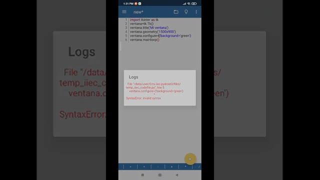 Ventana (tkinter Tk) en Python смотреть онлайн