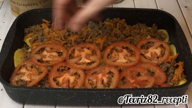 Мусака сербская. Запеканка, вкусно, аппетитно и красиво. смотреть онлайн