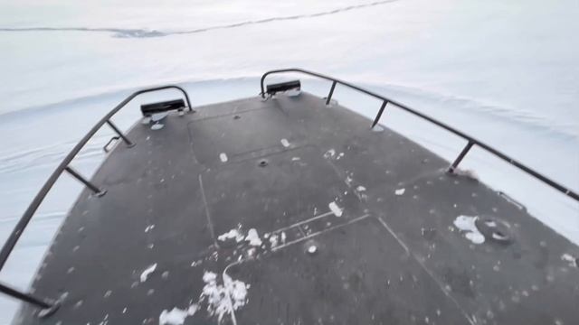 В -25 по воде на АЭРОЛОДКЕ ! Обмерзание? Решено! смотреть онлайн