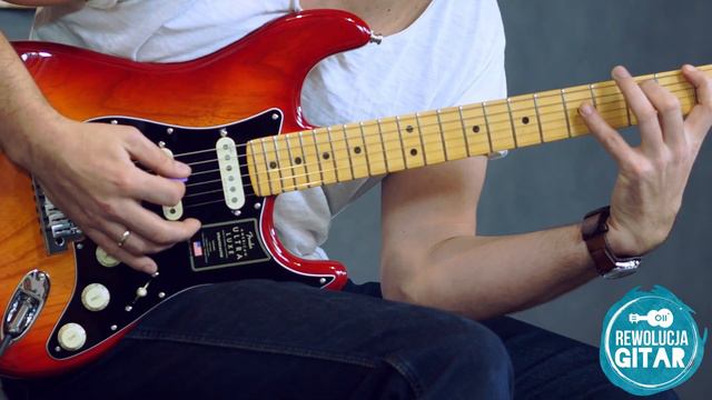 Fender AM Ultra Luxe Strat. Wyregulowana w Rewolucja Gitar. смотреть онлайн