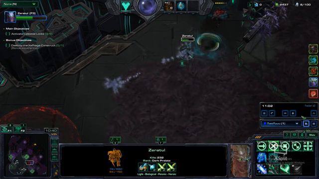 [No Mining] Starcraft 2 Co-op Mutation #3: Time Lock - Zeratul Solo (p3) [=Brutal+2] смотреть онлайн