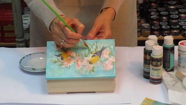 DECOUPAGE  Box Without Wrinkles Crackling Paint DIY