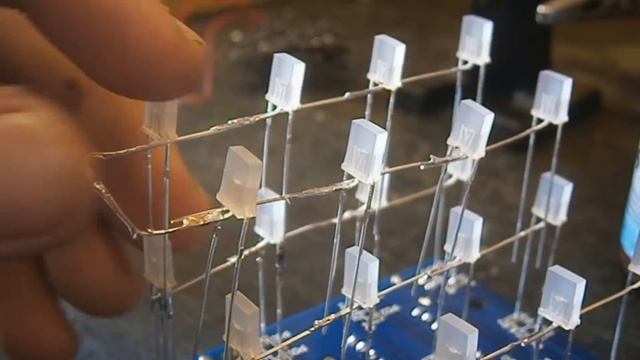 Led cube 4x4x4 из китая, собираем KIT набор, DIY! смотреть онлайн