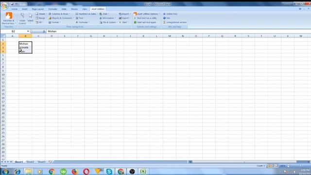 Excel ASAP Utilities