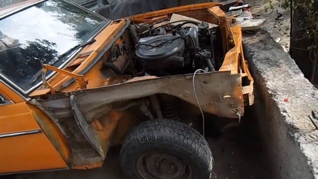 Автошрот Мерседес 123. Работаем на авторазборке