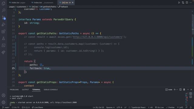 Lazy Caching with getStaticPaths - Next.js - React Tutorial 78 смотреть онлайн