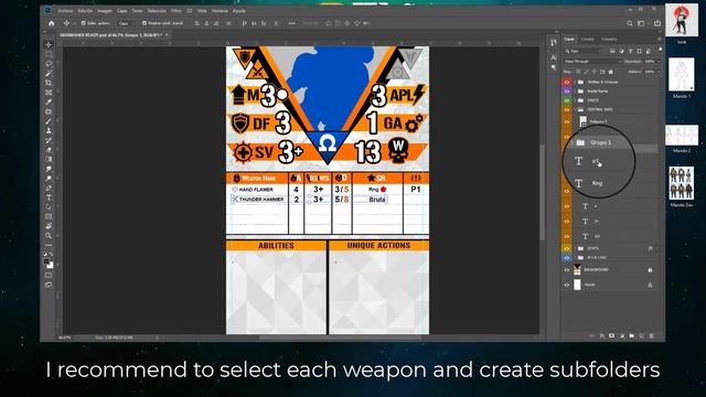 How to use Standard "SKIRMISHER" Data Card .psd file [Kill Team] смотреть онлайн