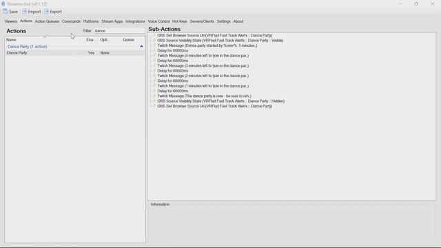 Create a dance party for your stream using Streamer bot смотреть онлайн
