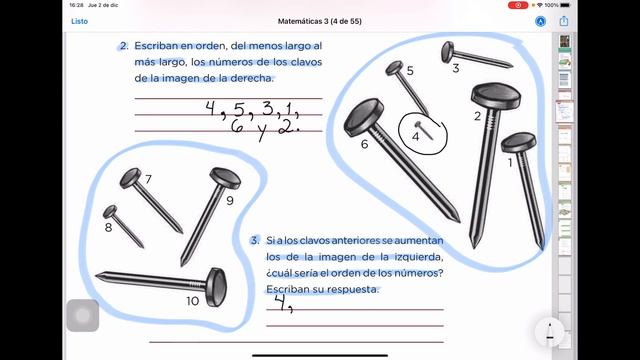Orden por tamaño. Matemáticas. Tercer grado. Pág. 51 смотреть онлайн