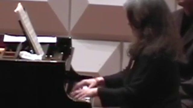 Martha Argerich / Lilya Zilberstein Brahms F Minor Sonata 2006 (video / Sound Synchronized)