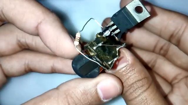 How To Make A Voltage Booster 3.7V To 220V Filter Transformer | 13005