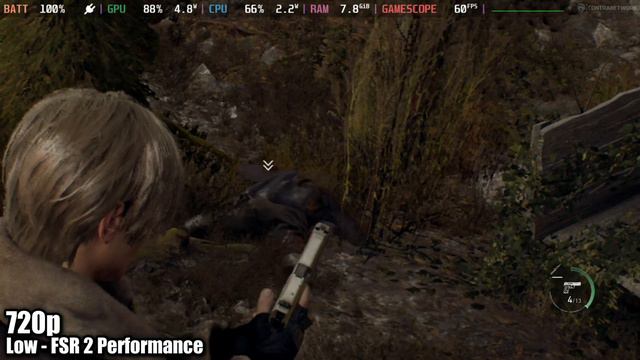 Resident Evil 4 Remake (DEMO) on Steam Deck | Gameplay & Frame Rate смотреть онлайн