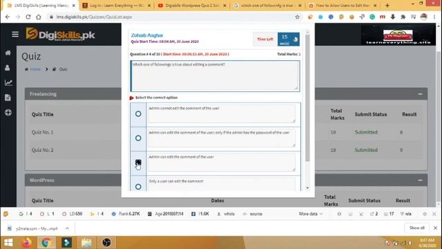 Solutions of WordPress Quiz 02 смотреть онлайн