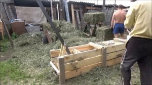 Пресс для сена своими руками.