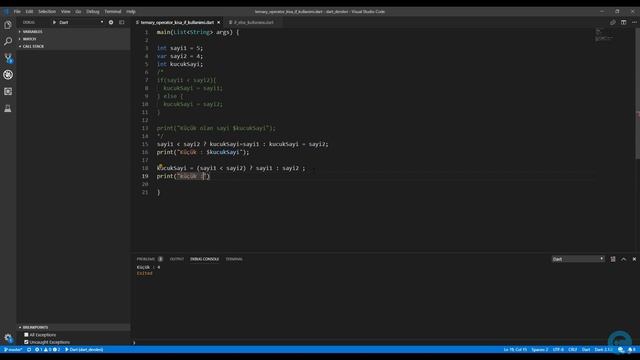 12 Ternary Kısa If Kullanımı ve Null Kontrolu | Sıfırdan Flutter ile Android ve Ios Apps Developmen смотреть онлайн