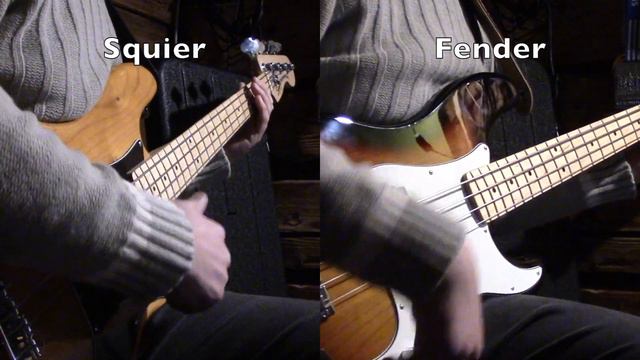 Squier vs Fender comparison flat strings смотреть онлайн