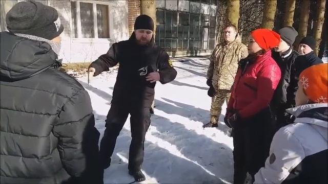 Зимние сборы СПАС.Первая тренировка-рукопашный бой. Часть 4 смотреть онлайн