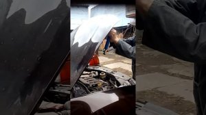 Как выпрямить капот. Часть 2