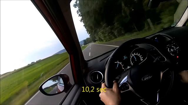 2016 Ford Fiesta 1.0 EcoBoost 100 HP 0-100 km/h acceleration смотреть онлайн