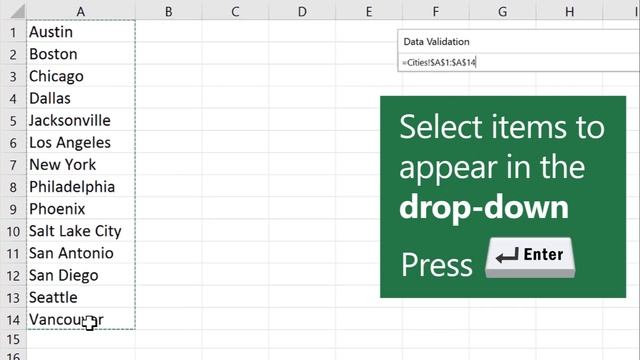How to create a drop-down list in Microsoft Excel смотреть онлайн
