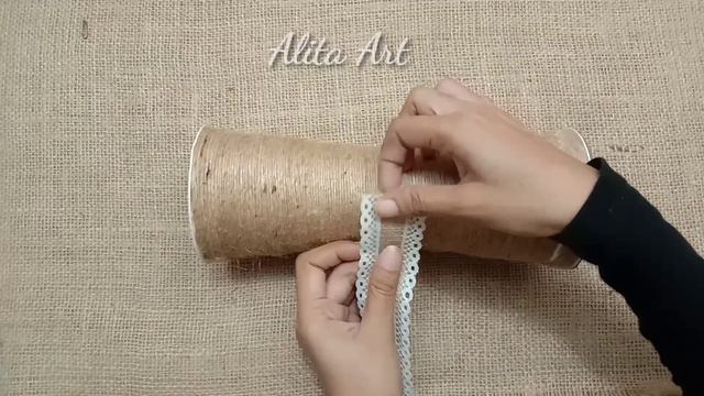 How to make flower vase from Plastic Cup and Jute || Ide Kreatif dari Gelas Plastik смотреть онлайн