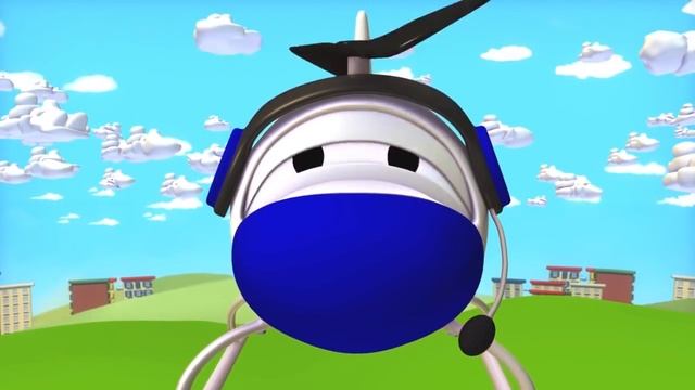 Строительная Бригада: Самосвал, Кран и Экскаватор строят Летающие стулья в Автомобильном Городе смотреть онлайн