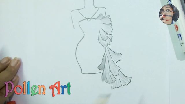 easy drawings, How to Sketch Fashion Designs Short Dress смотреть онлайн