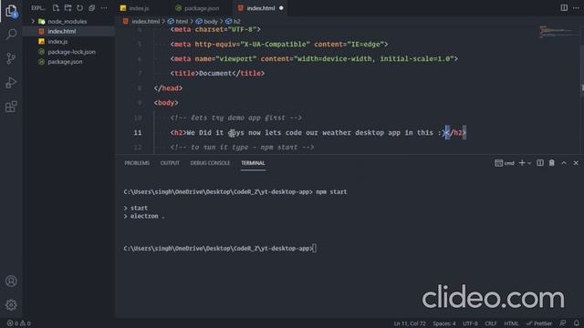 Build a Desktop App With Electron JS смотреть онлайн