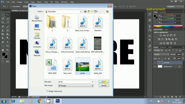 How to Put Image Inside Text| Clipping Mask| Photoshop CS6 смотреть онлайн