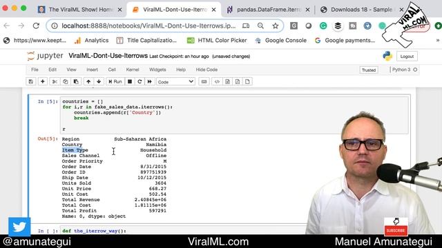 Don't Iterrows in Pandas - Here is a Much, Much Faster Way - Python Walkthrough смотреть онлайн
