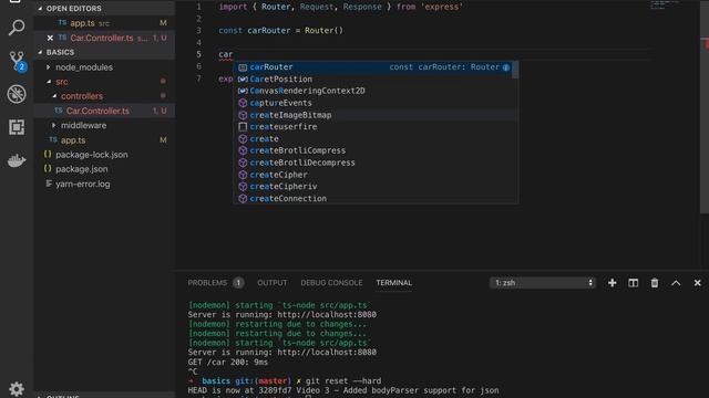 4. Typescript - Express - Mongo - Grouping Routes смотреть онлайн