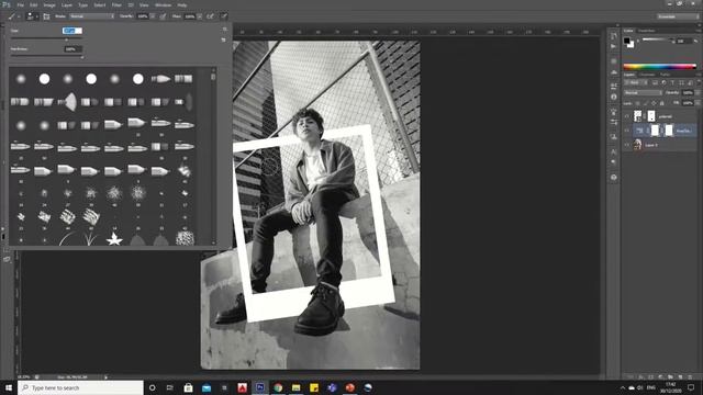 How to Create Polaroid Effect | Easy Photoshop Tutorial смотреть онлайн