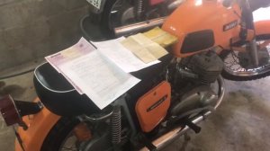 Постановка на учёт не стоявшего на учёте мотоцикла ИЖ Юпитер 4
