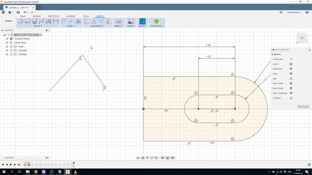 Зависимости в эскизах #Fusion360 - Часть 1