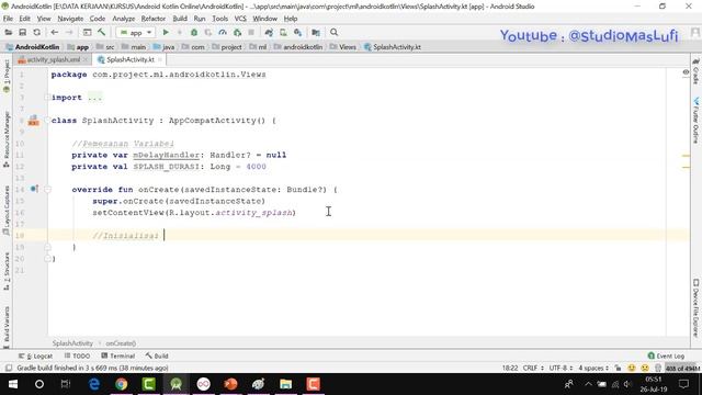 Kursus Online Kotlin #03 - Memulai Coding Splash screen [Free] смотреть онлайн