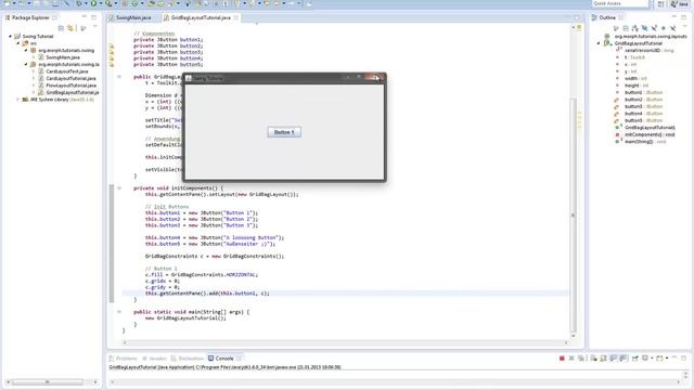 Java Video Tutorial #028 [Deutsch][HD] Grafische Oberflächen mit Swing (Teil 6) смотреть онлайн
