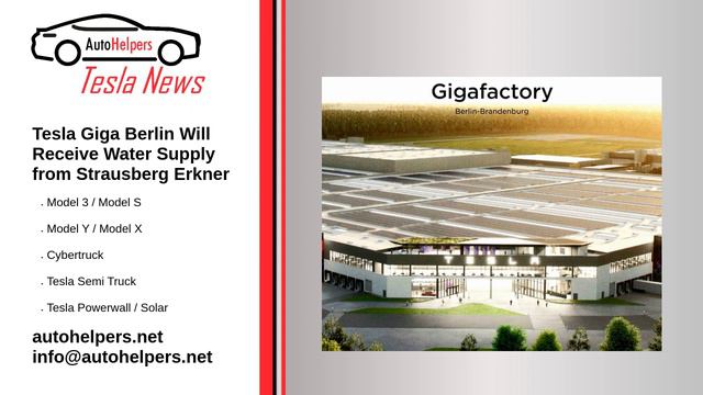 Tesla Giga Berlin Will Receive Water Supply from Strausberg Erkner смотреть онлайн