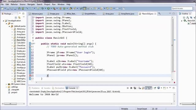 JAVA GUI javax.swing(จาวาเบื้องต้น GUI_javax.swing.*) смотреть онлайн