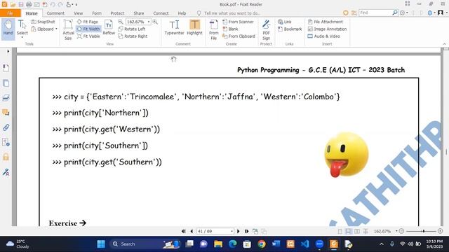 Python Class 14 Dictionary (Tamil) - for AL Students смотреть онлайн