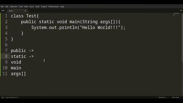 What is public static void main in java смотреть онлайн