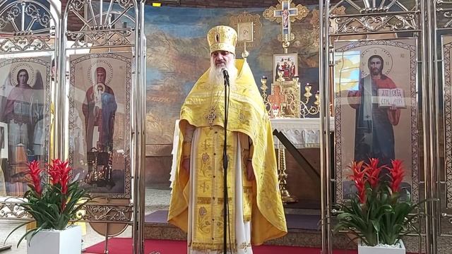 Неделя 24-я по Пятидесятнице. Проповедь архимандрита Амвросия (Макара) на Божественной литургии смотреть онлайн