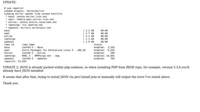 DevOps & SysAdmins: Loading JSON in PHP53: ZVAL_DELREF in Unknown on line 0 смотреть онлайн
