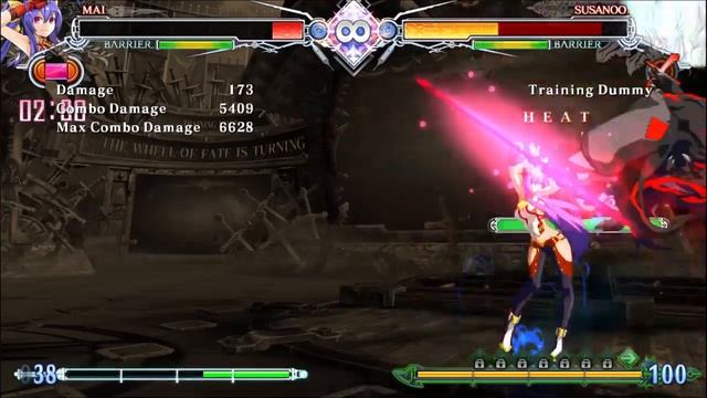 BlazBlue Central Fiction_Mai combo смотреть онлайн