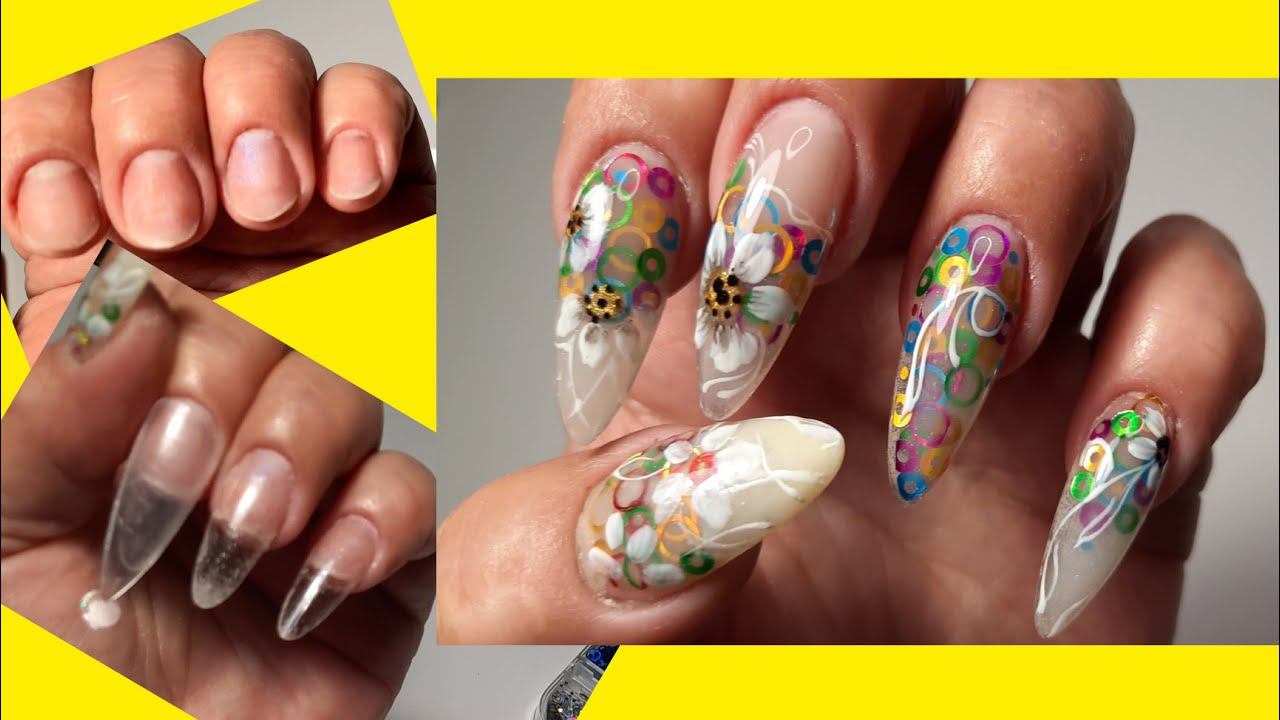 *382*Делаю Сама Гелевые Типсы/Ничего лишнего..Вау...дизайн!/I make my own gel tips смотреть онлайн